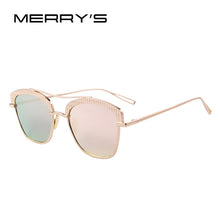 MERRY'S Women Brand Designer Retro Pierced Female Sun Glasses oculos de sol feminino S'8081