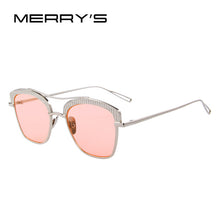 MERRY'S Women Brand Designer Retro Pierced Female Sun Glasses oculos de sol feminino S'8081