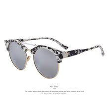 MERRY'S Women Semi-Rimless Round Sunglasses Double-Bridge Mirror Sunglasses Female Circle Sun glasses Retro shades S'8192