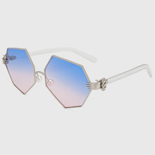 ROYAL GIRL New Fashion Gradient Heptagon Sunglasses Women Men Palm Leg Pearl Nose Pad Design Sun Glasses Female Eyeglasses ss228