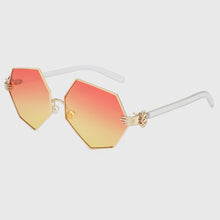 ROYAL GIRL New Fashion Gradient Heptagon Sunglasses Women Men Palm Leg Pearl Nose Pad Design Sun Glasses Female Eyeglasses ss228