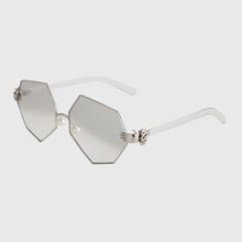 ROYAL GIRL New Fashion Gradient Heptagon Sunglasses Women Men Palm Leg Pearl Nose Pad Design Sun Glasses Female Eyeglasses ss228